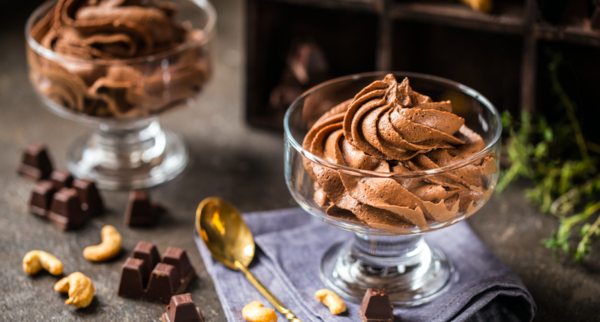 Receta de mousse caliente de chocolate negro