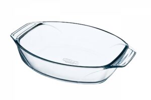 BANDEJ DE CRISTAL OVALADAS TRANSPARENTE PYREX ( VARIAS)