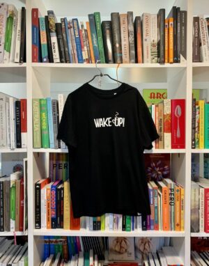CAMISETA WAKE UP NEGRA TALLA S